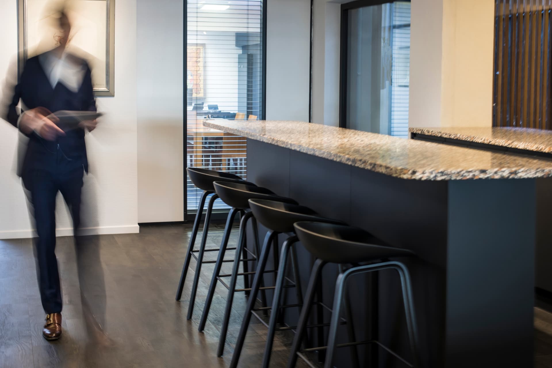 Comptoir d'accueil de l'étude notariale à Liège